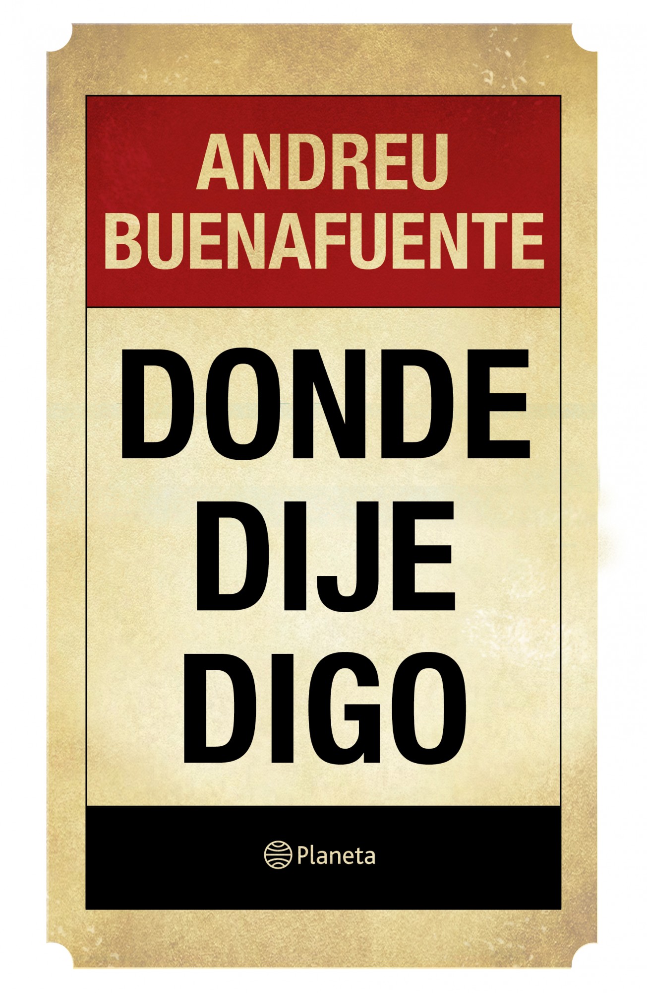 Portada Donde dije digo