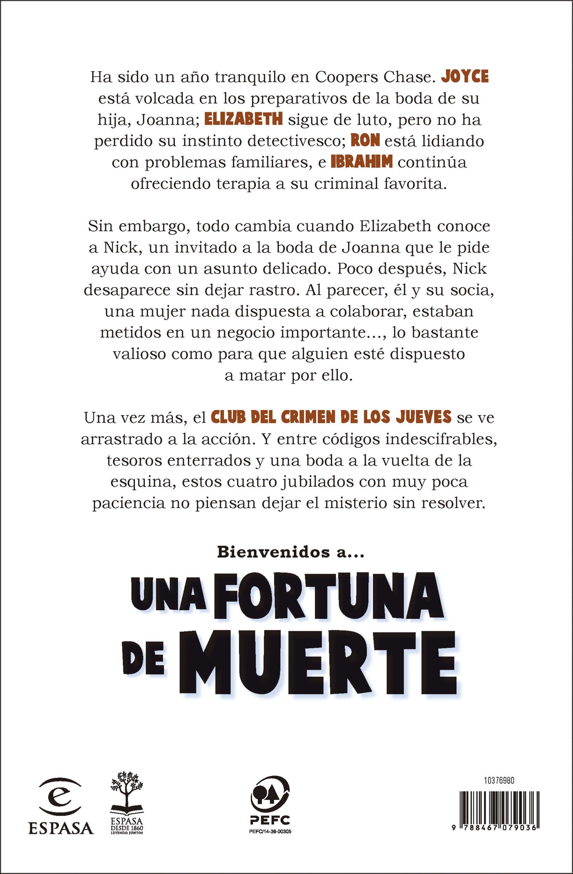 Miniatura contraportada Una fortuna de muerte