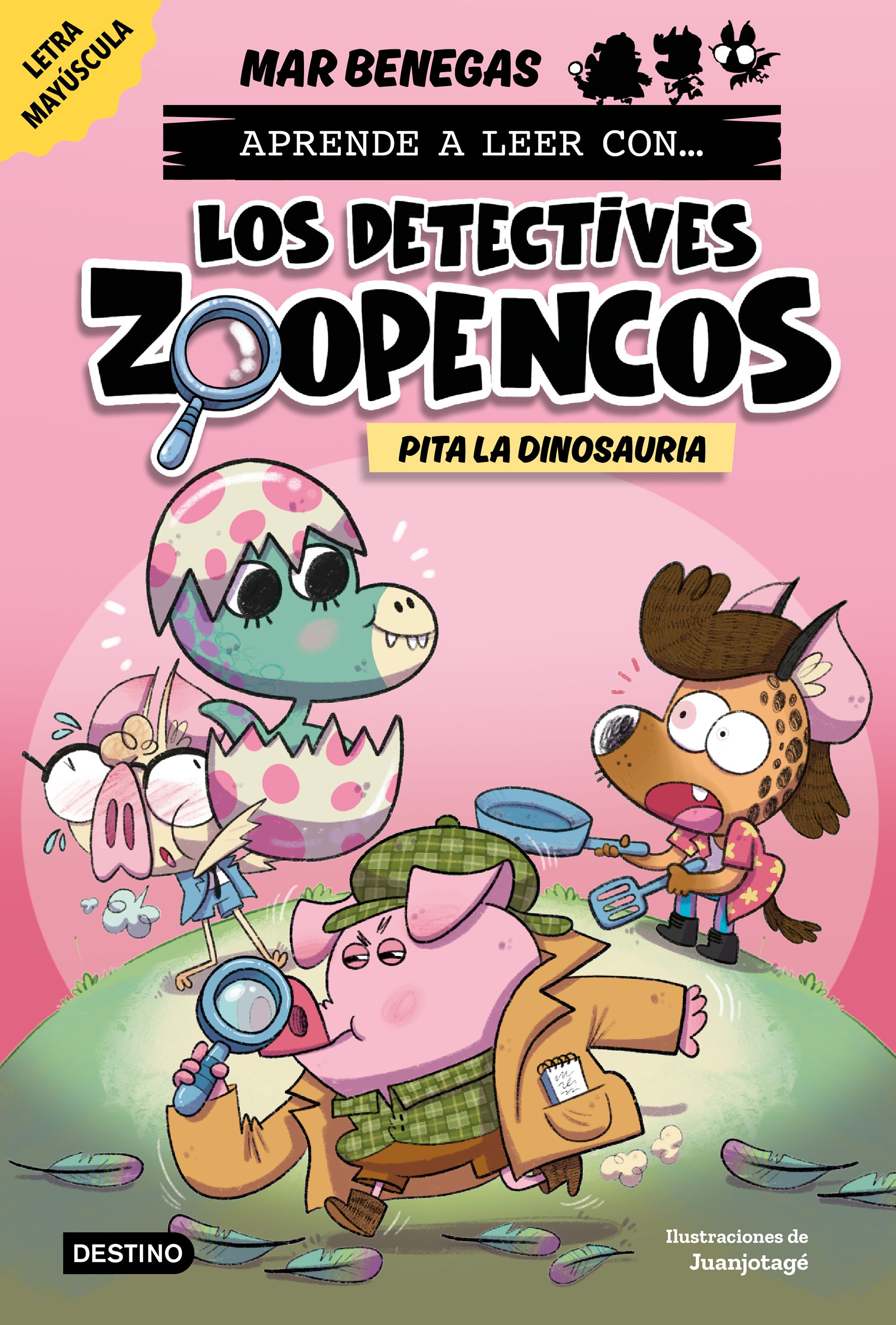 Portada Aprende a leer con... Los Detectives Zoopencos 10. Pita la dinosauria