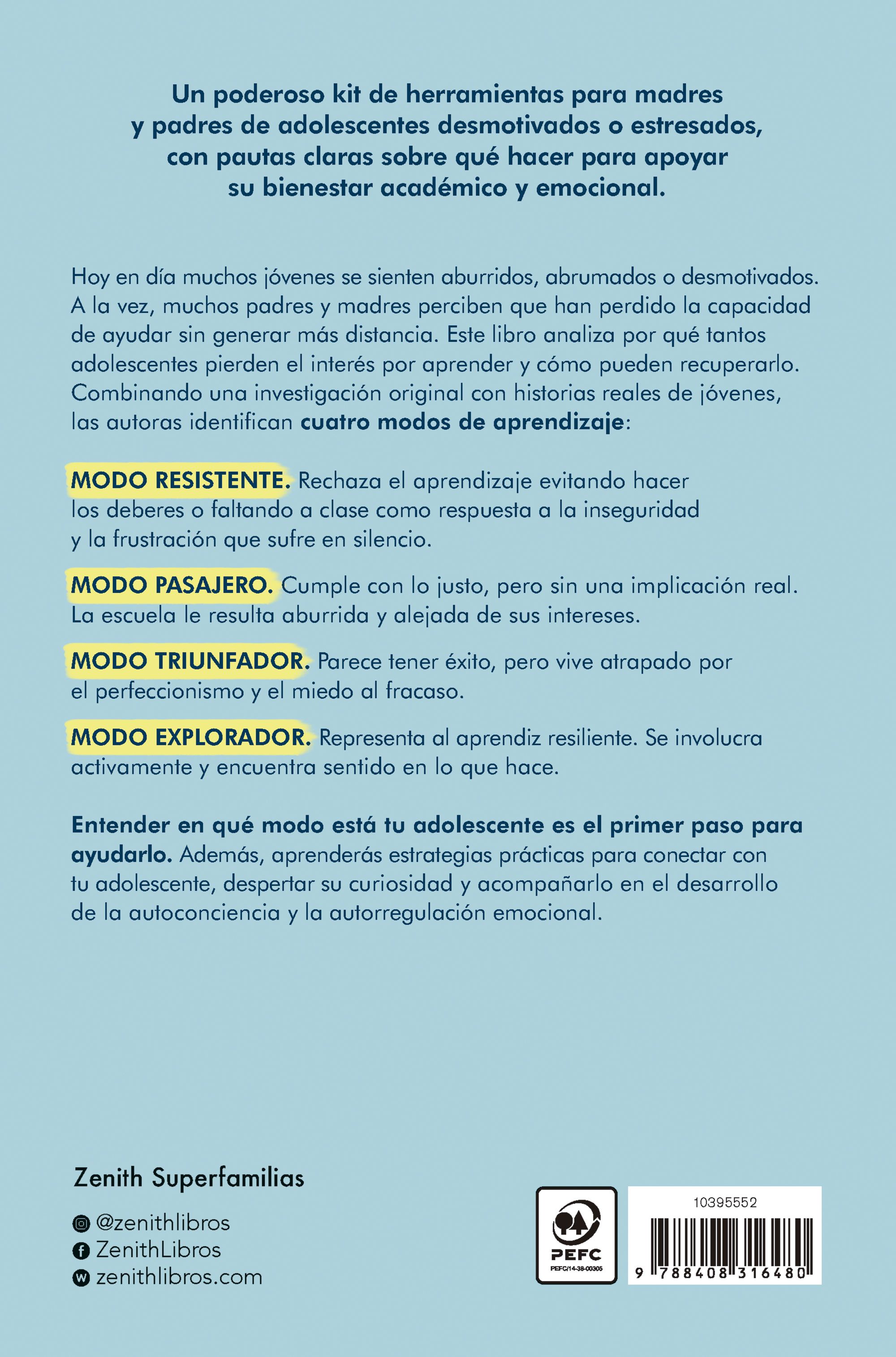 Miniatura contraportada El adolescente desmotivado