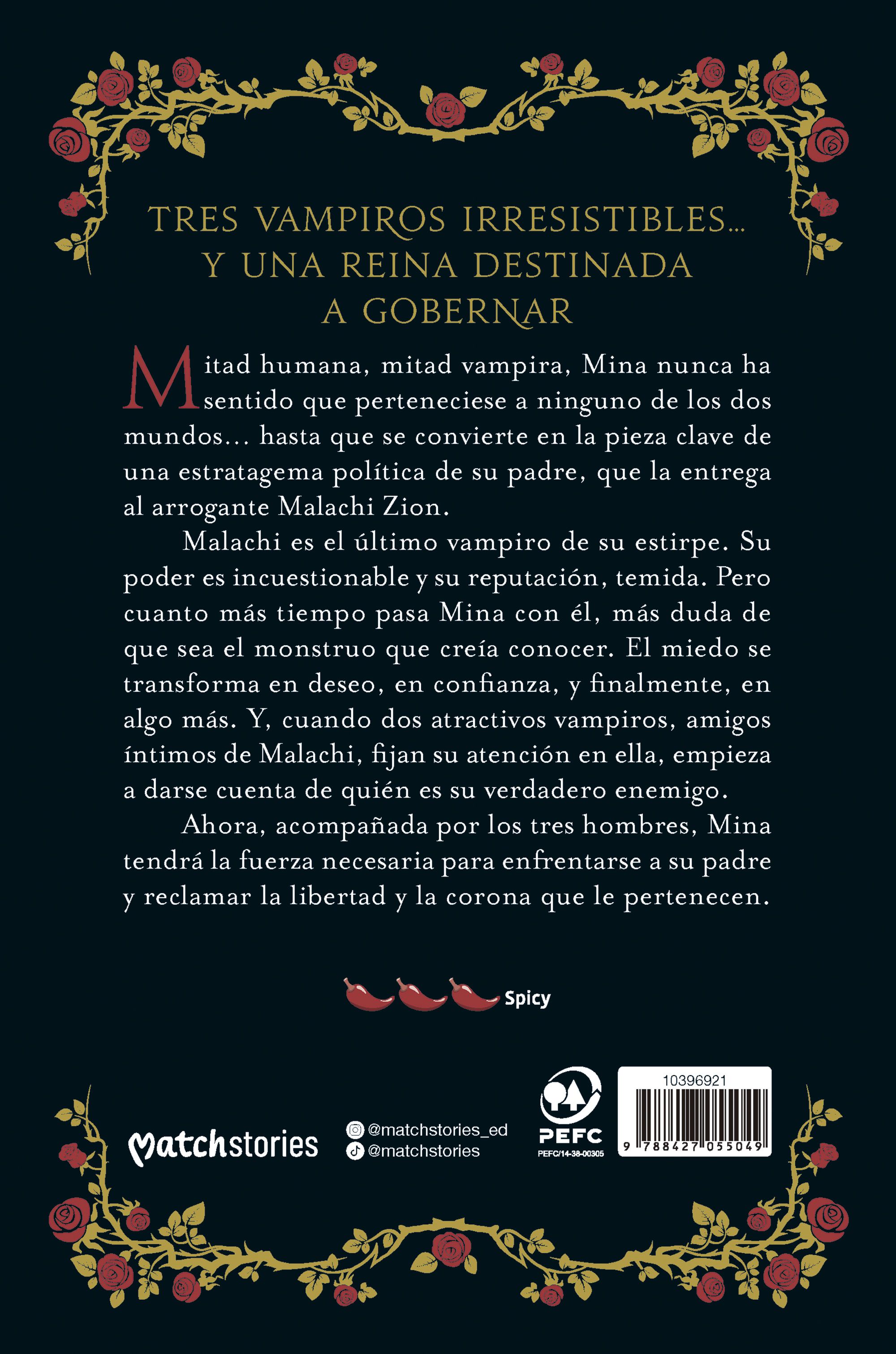 Miniatura contraportada La corte de la reina vampira