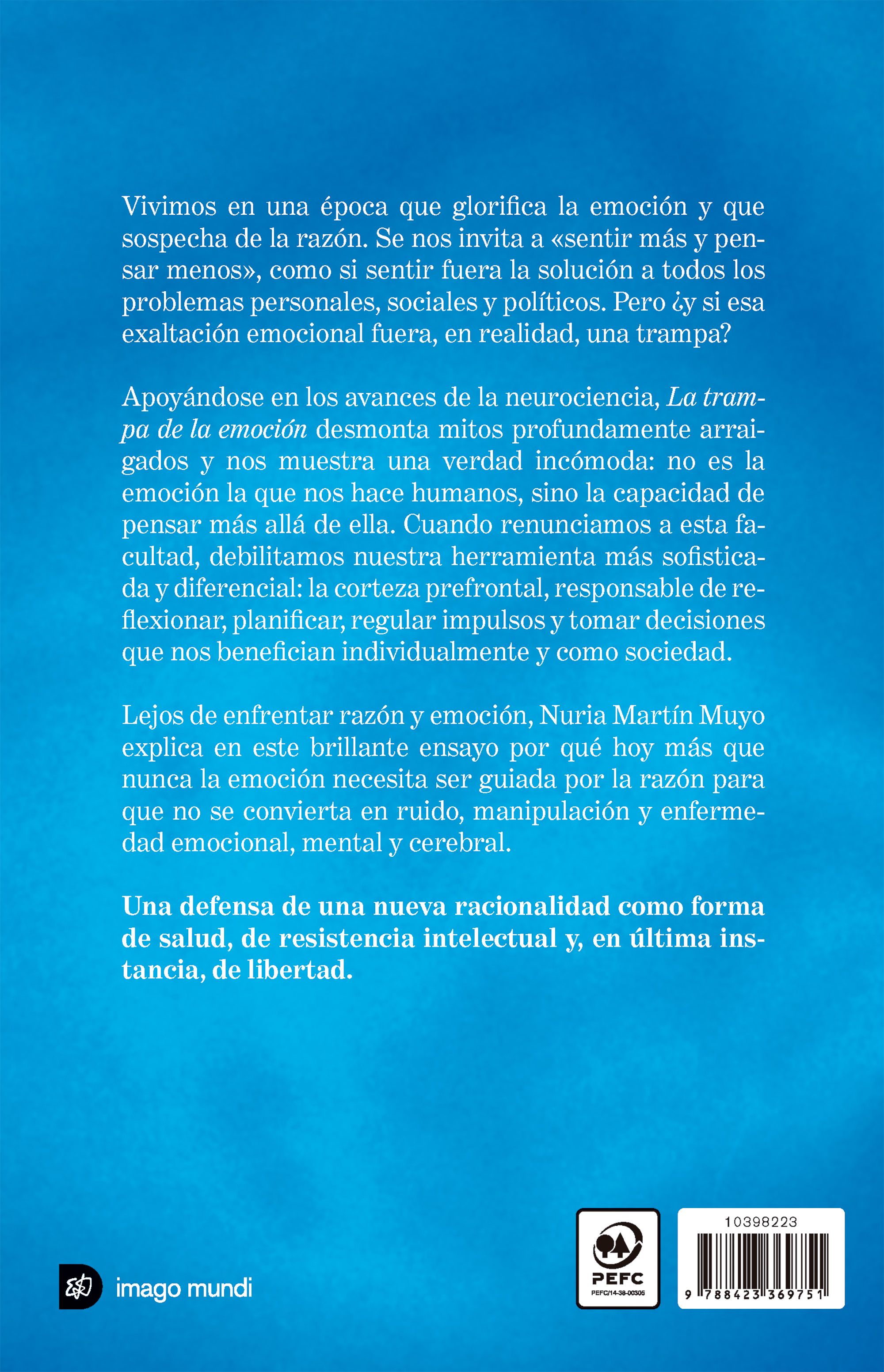 Miniatura contraportada La trampa de la emoción