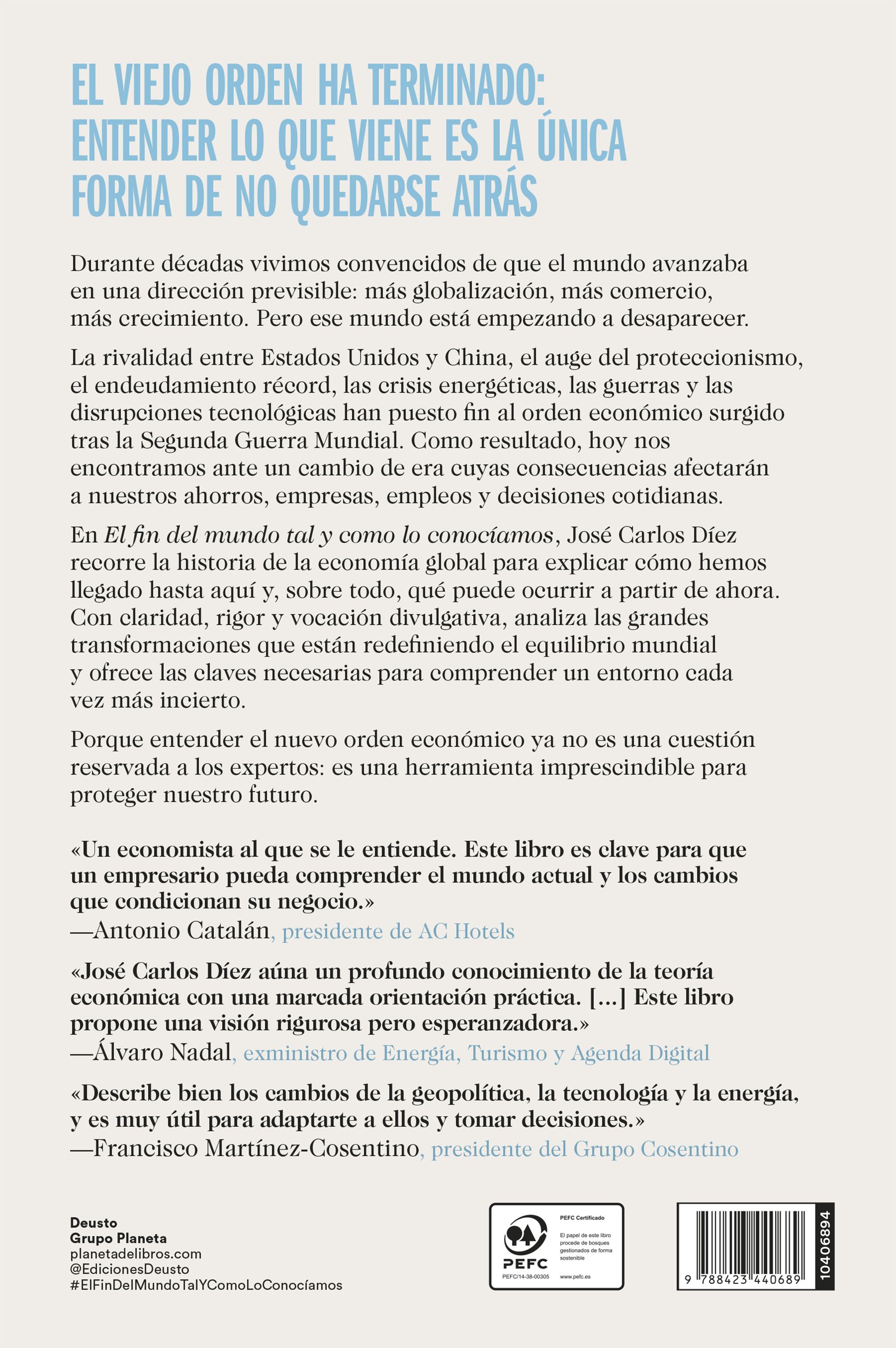 Miniatura contraportada El fin del mundo tal y como lo conocíamos