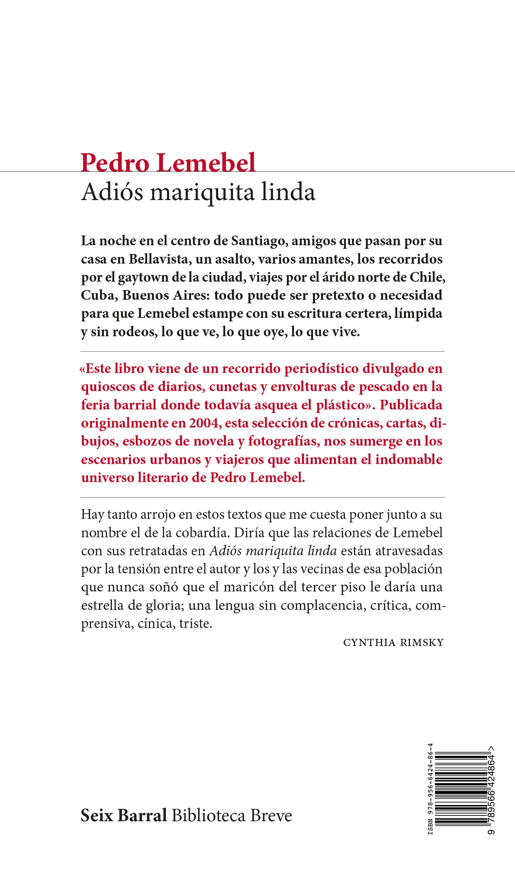 Miniatura contraportada Adiós mariquita linda