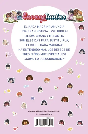 Contraportada Encanthadas 1. Hadas sobrinas (Edición mexicana)