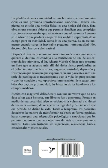 Contraportada ¿Amputación? No, doctor. ¿No hay otra alternativa?