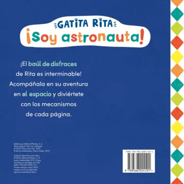 Contraportada Gatita Rita. ¡Soy astronauta!