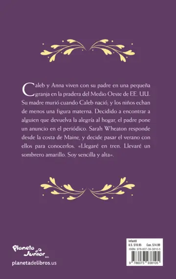 Contraportada Sarah sencilla y alta (Spanish Edition)