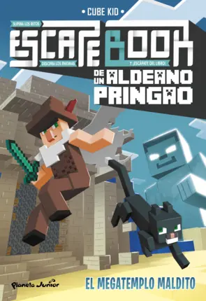 Portada Escape book de un aldeano pringao. El megatemplo maldito