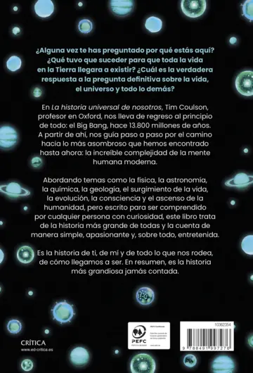 Contraportada La historia universal de nosotros