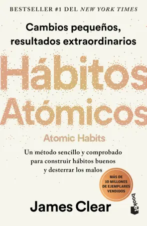 Portada Hábitos atómicos (Atomic Habits) Spanish Edition