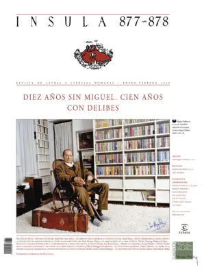 Portada Diez años sin Miguel. Cien años con Delibes (Ínsula n° 877-878)