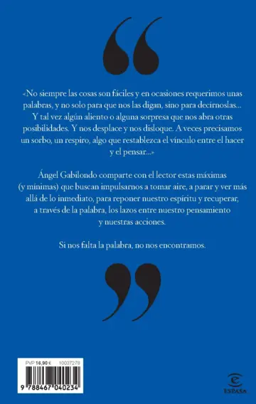 Contraportada Por si acaso. Máximas y mínimas