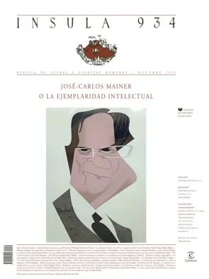 Portada José-Carlos Mainer o la ejemplaridad intelectual (Ínsula n° 934, octubre 2024)