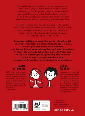 Contraportada Súper cuaderno millennial