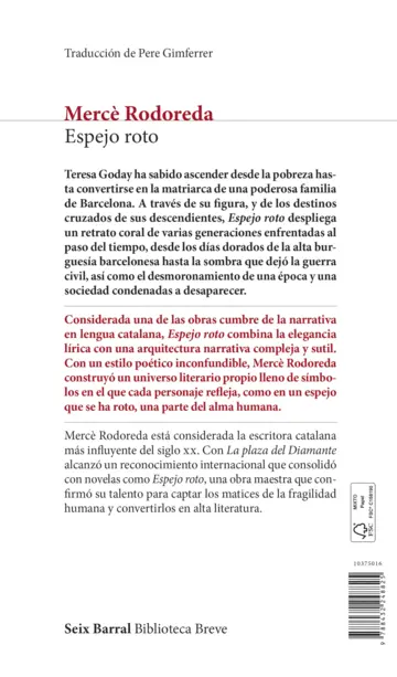 Contraportada Espejo roto