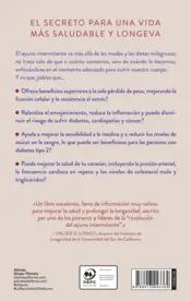 Miniatura contraportada La revolución del ayuno intermitente