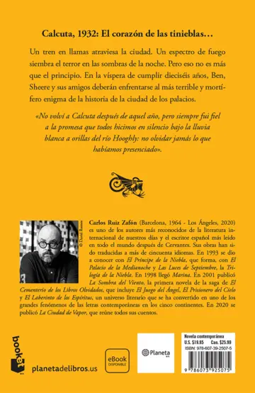 Contraportada El Palacio de la Medianoche (Spanish Edition)