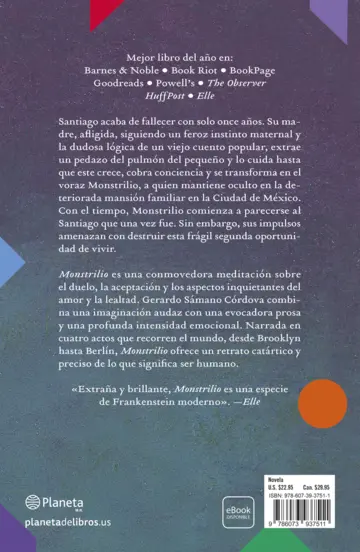 Contraportada Monstrilio (Spanish Edition)