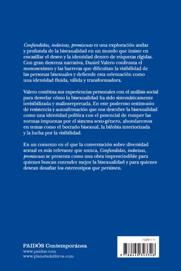 Contraportada Confundidas, indecisas, promiscuas