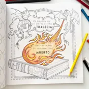 Portada Libro oficial de Alas de sangre para colorear 1