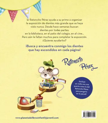 Contraportada Busca y encuentra los dientes con el Ratoncito Pérez