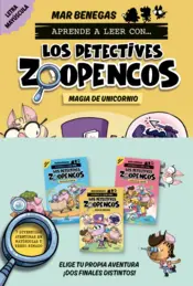 Portada Pack Aprende a leer con... ¡Los Detectives Zoopencos! 4, 5 y 6