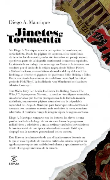 Contraportada Jinetes en la tormenta