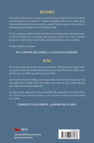 Contraportada Hideaway (Edición mexicana)