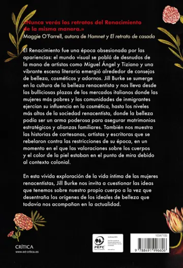 Contraportada Cómo ser una mujer del Renacimiento