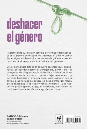 Contraportada Deshacer el género