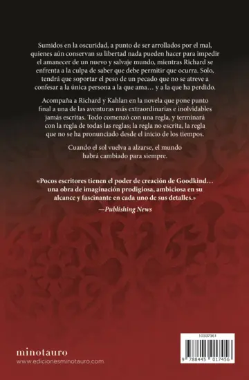 Contraportada La Espada de la Verdad nº 11/17 La Confesora