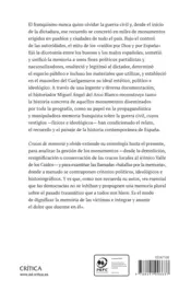 Miniatura contraportada Cruces de memoria y olvido