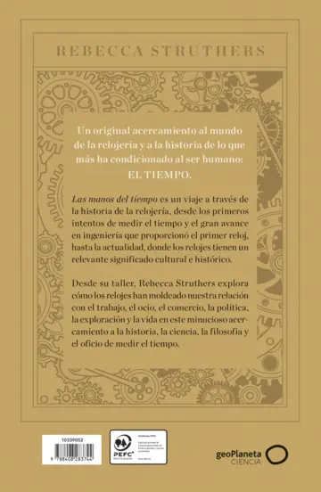 Contraportada Las manos del tiempo