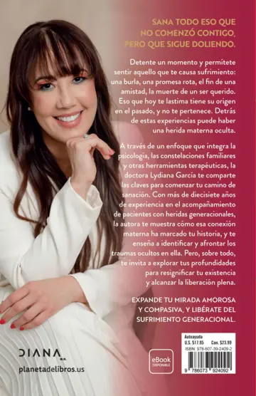 Contraportada Transforma tu herida materna (Spanish Edition)