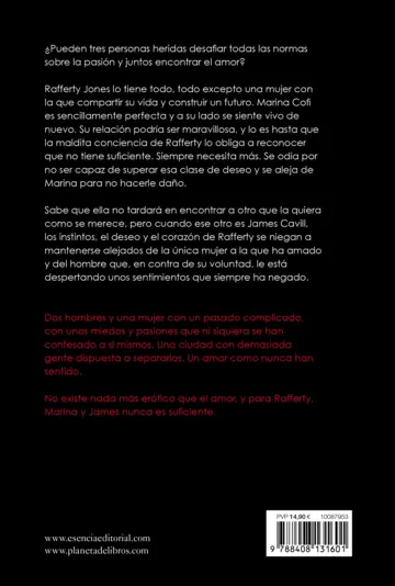 Contraportada Nunca es suficiente