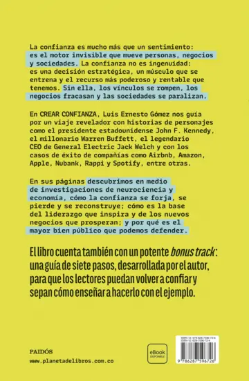 Contraportada Crear confianza