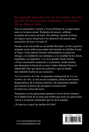 Contraportada Tras las huellas del lobo