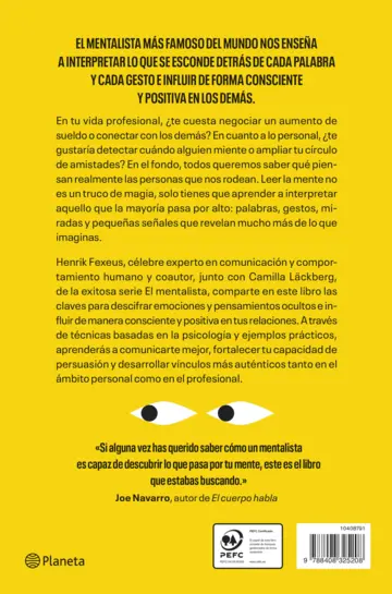 Contraportada El arte de leer la mente