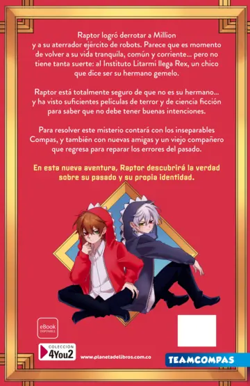 Contraportada Escuela RaptorGamer 2. El gemelo malvado