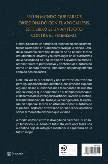 Contraportada Horizontes de la civilización