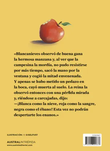 Contraportada Blancanieves y otros cuentos