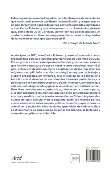 Contraportada Un año de soledad