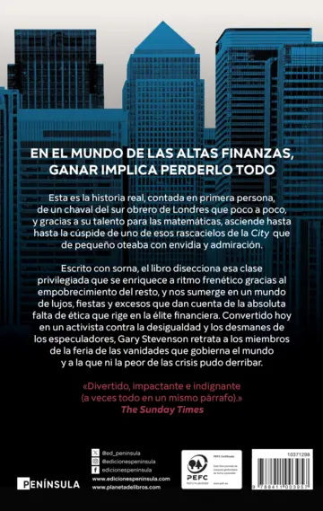 Contraportada El juego del dinero (The Trading Game)