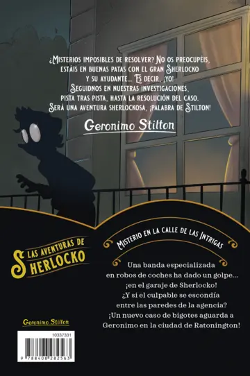 Contraportada Misterio en la calle de las Intrigas