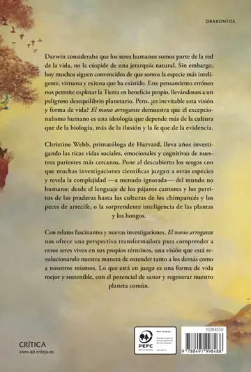 Contraportada El mono arrogante