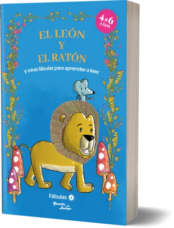 Portada Fábulas 4. El león y el ratón y otras fábulas para aprender a leer