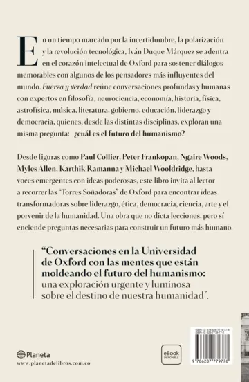 Contraportada Fuerza y verdad