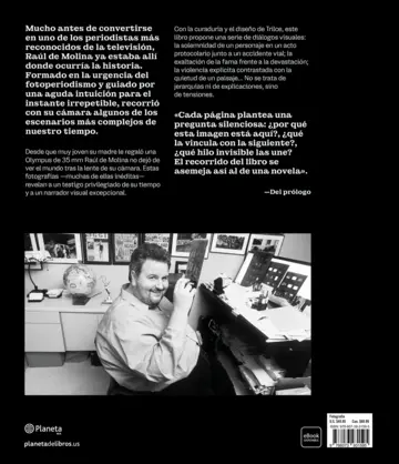 Contraportada Raúl de Molina: Una vida tras la cámara (Spanish Edition)