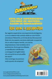 Miniatura contraportada La isla de los dinosaurios 3. ¡Que viene el velocirraptor!